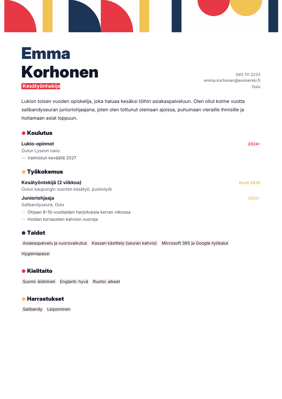 Graafi-premium-CV-pohja
