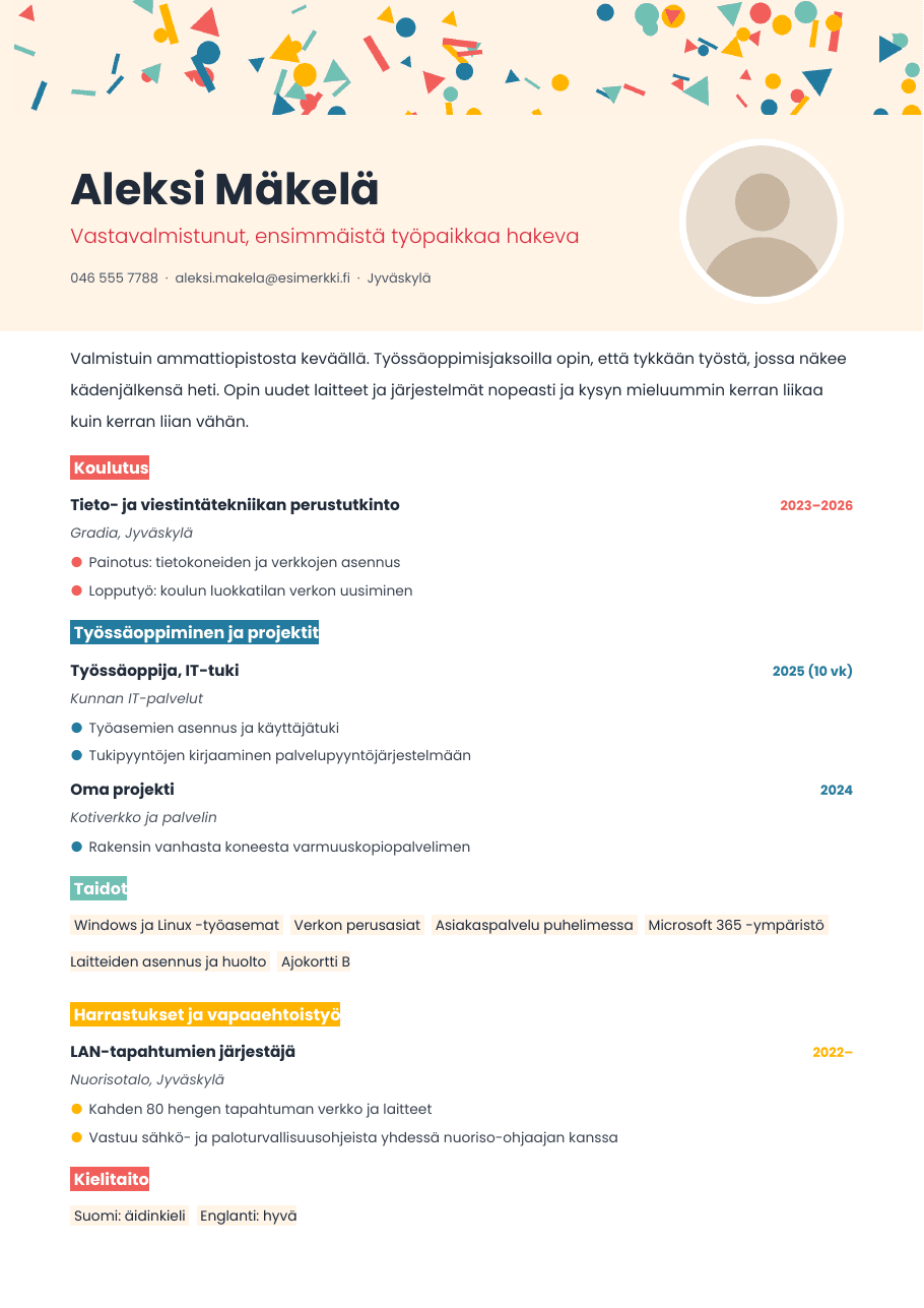 Konfetti-premium-CV-pohja