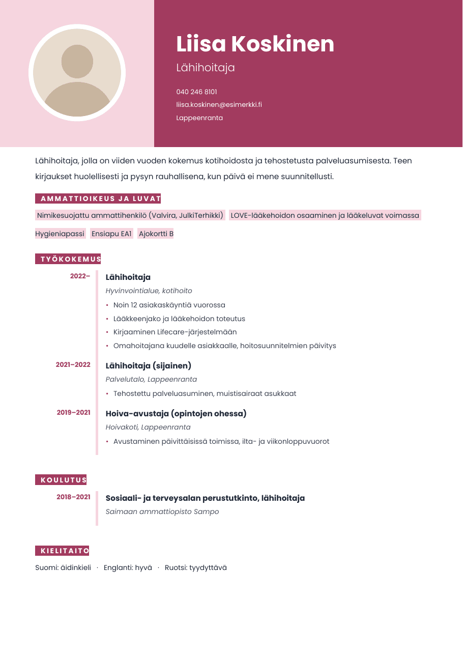 Linja-premium-CV-pohja